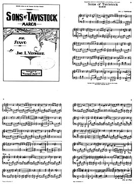 Sons of Tavistock March Music Sheets